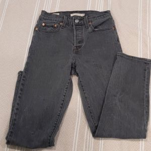 Levi's faded black Wedgie jean